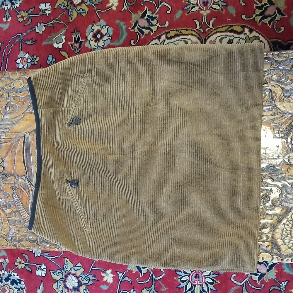 UNITED COLORS OF BENETTON Vintage Corduroy Skirt Brown 44